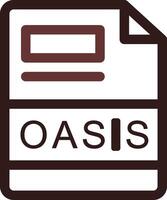 oasis creativo icono diseño vector