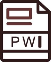 PWI Creative Icon Design vector