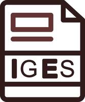 IGES Creative Icon Design vector