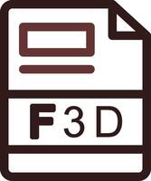 F3D Creative Icon Design vector