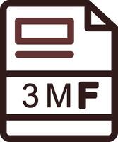 3MF Creative Icon Design vector