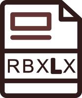 rbxlx creativo icono diseño vector