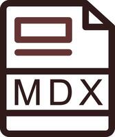 MDX Creative Icon Design vector