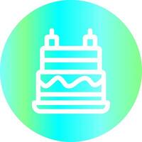 diseño de icono creativo de pastel de cumpleaños vector