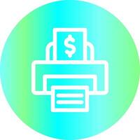 Printer Creative Icon Design vector