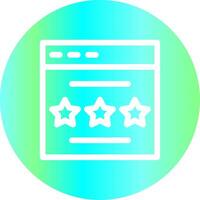 Rating Creative Icon Design vector