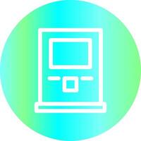 Atm Machine Creative Icon Design vector