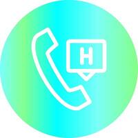 Emergency Call Creative Icon Design vector