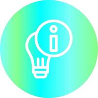 Light Info Creative Icon Design vector