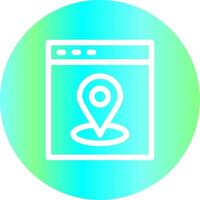 Web Location Creative Icon Design vector