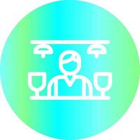 Bar Counter Creative Icon Design vector