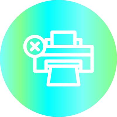 Printer Error Creative Icon Design