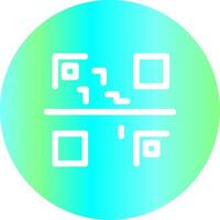 diseño de icono creativo de código qr vector