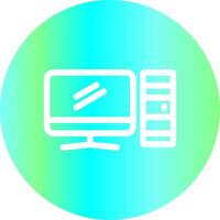 Computer Creative Icon Design vector