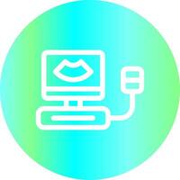 Ultrasound Creative Icon Design vector