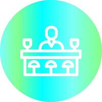 Bar Counter Creative Icon Design vector