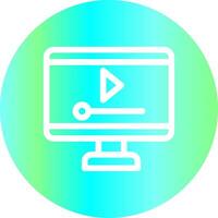 Video Player Creative Icon Design vector