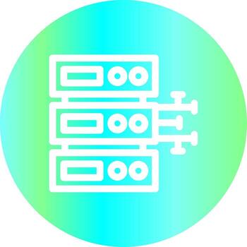 diseño de icono creativo de base de datos vector