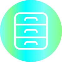 Drawers Creative Icon Design vector