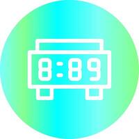 Digital Clock Creative Icon Design vector