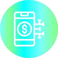 Digital Money Creative Icon Design vector
