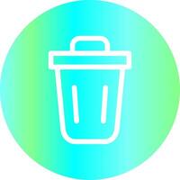 Trash Bin Creative Icon Design vector