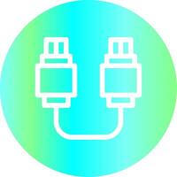 diseño de icono creativo de conexión usb vector