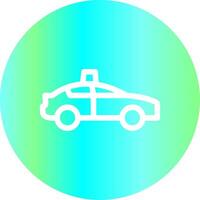 Police Car Creative Icon Design vector