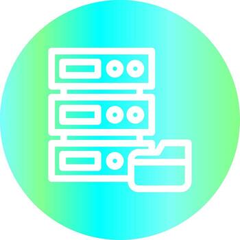 diseño de icono creativo de base de datos vector