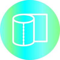 Tissue Roll Creative Icon Design vector