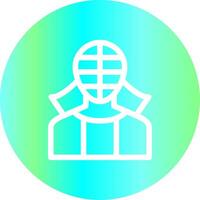 diseño de icono creativo de kendo vector