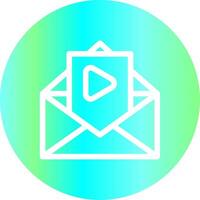 Video Email Creative Icon Design vector