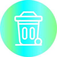 Dustbin Creative Icon Design vector