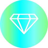 diseño de icono creativo de diamante vector