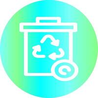 Recycle Bin Creative Icon Design vector