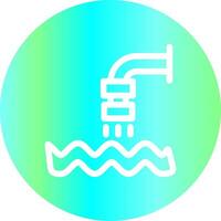 Waste Water Creative Icon Design vector