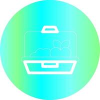 Lunch Box Creative Icon Design vector