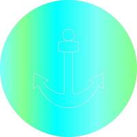 Anchor Creative Icon Design vector