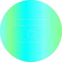 Folding Table Creative Icon Design vector