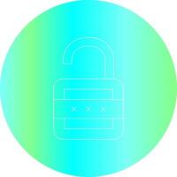 Lock Open Creative Icon Design vector