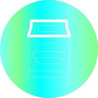 Lunch Bag Creative Icon Design vector