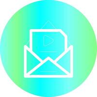 Mail Advertising Creative Icon Design vector