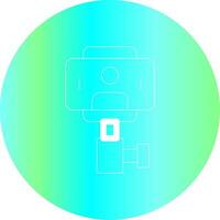 Selfie Stick Creative Icon Design vector