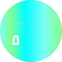 Graduation Cap Creative Icon Design vector