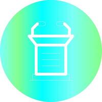 Lectern Creative Icon Design vector