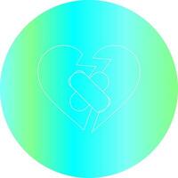 Broken Heart Creative Icon Design vector