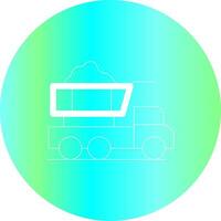 Dump Truck Creative Icon Design vector