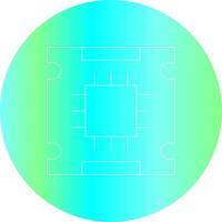 Processor Creative Icon Design vector