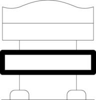 Bench Creative Icon Design vector