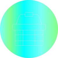 Picnic Basket Creative Icon Design vector